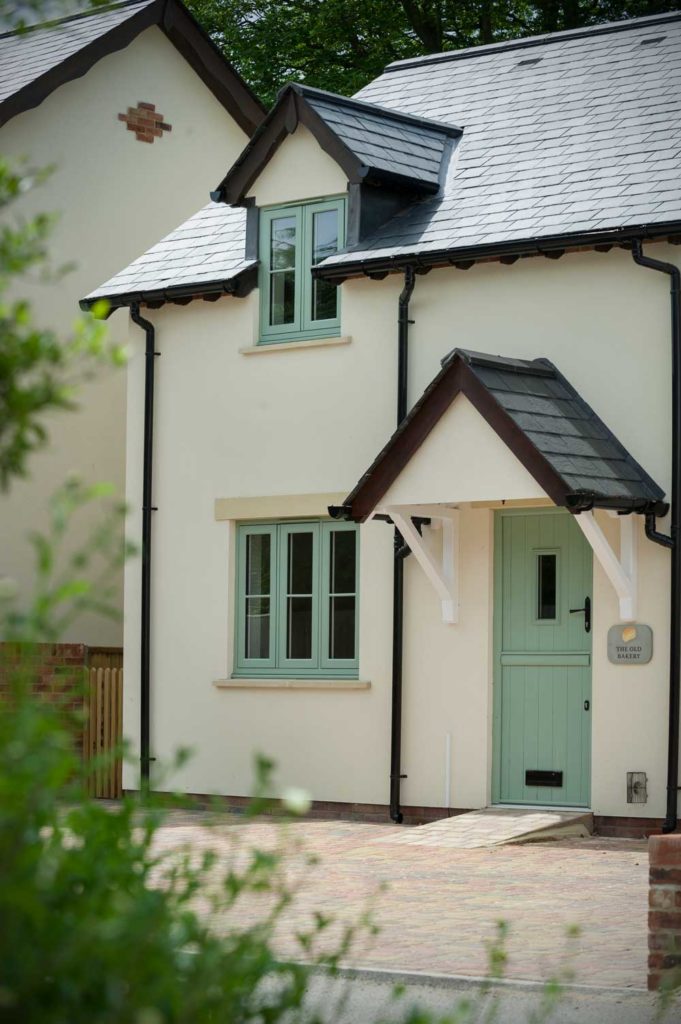 chartwell green upvc casement windows and stable door for house in surrey