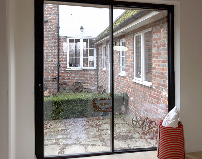 aluminium coloured doors molesey
