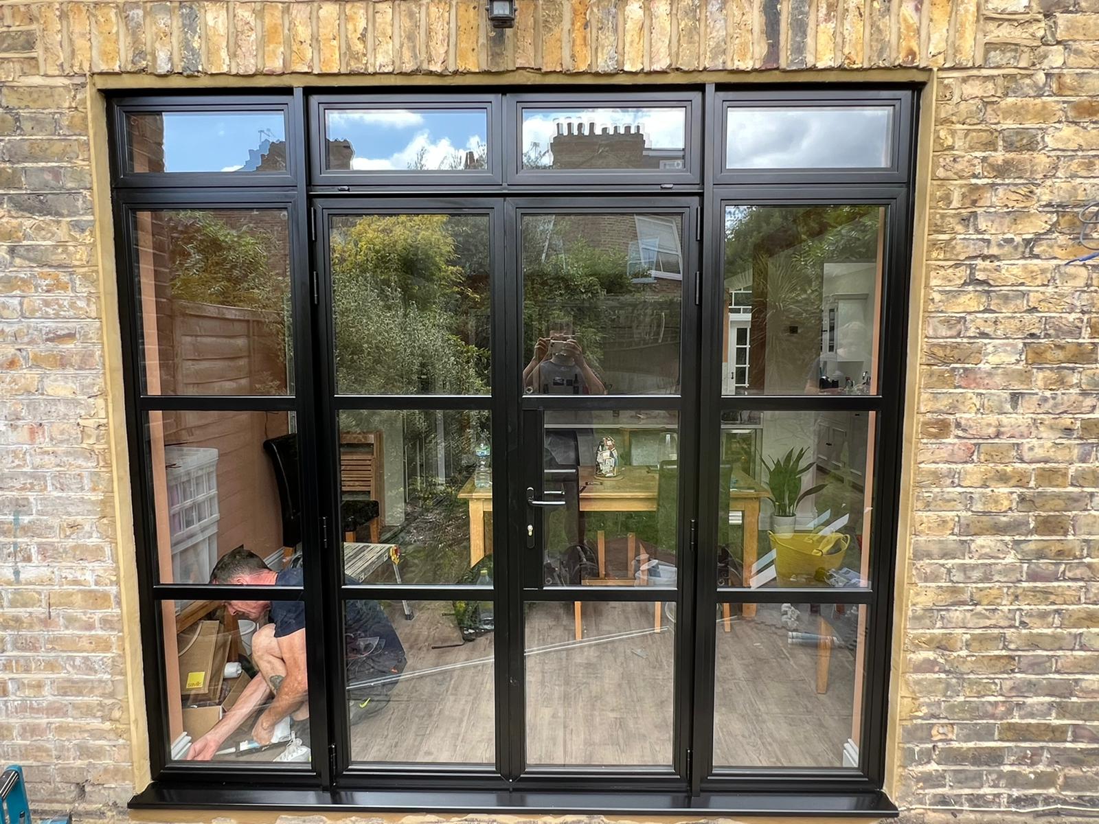 steel look panelled doors surrey