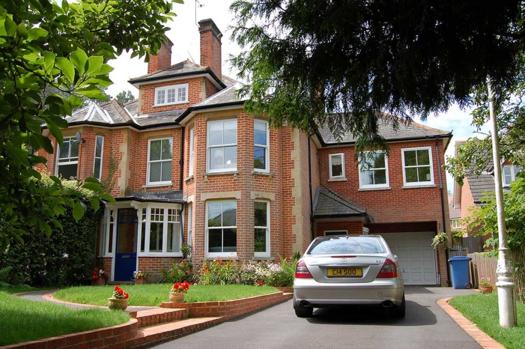 Large home fitted with timber windows Banstead