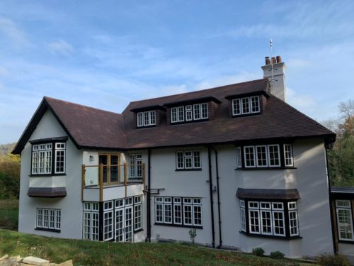 large home fitted with residence collection windows