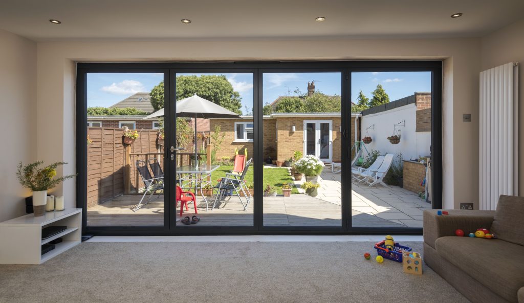 OB49 origin slimline aluminium bifold door