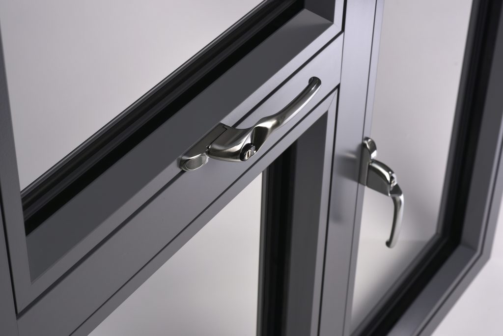 close up of frame and handle on origin window