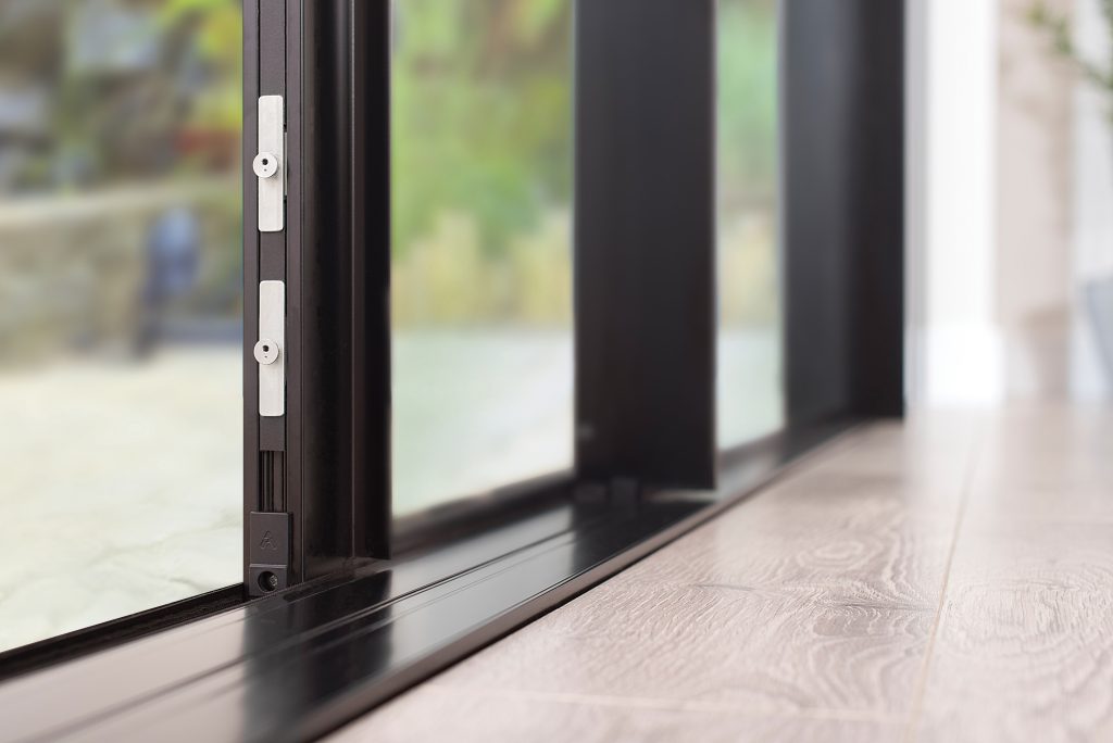 close up of slider on origin sliding doors