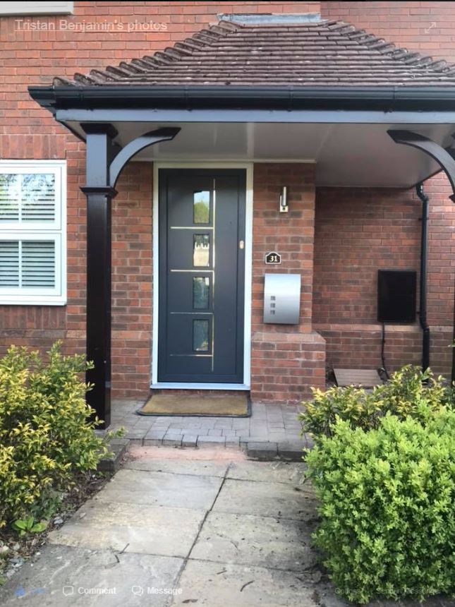 origin aluminium front door installation