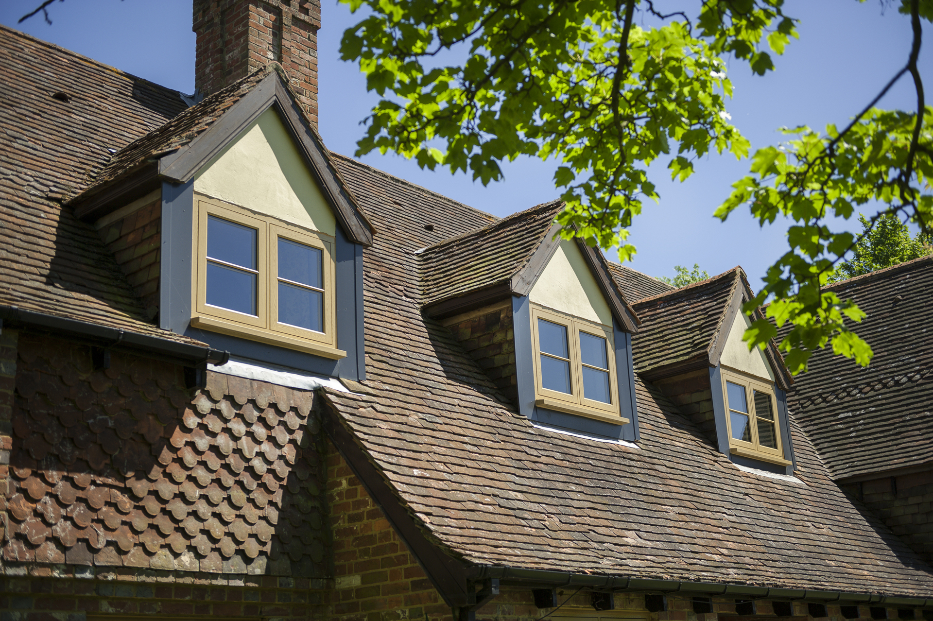 flush sash windows english oak