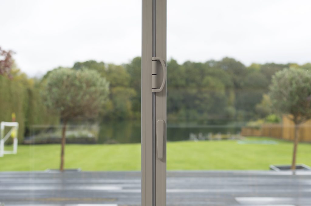 aluminium door profile close up