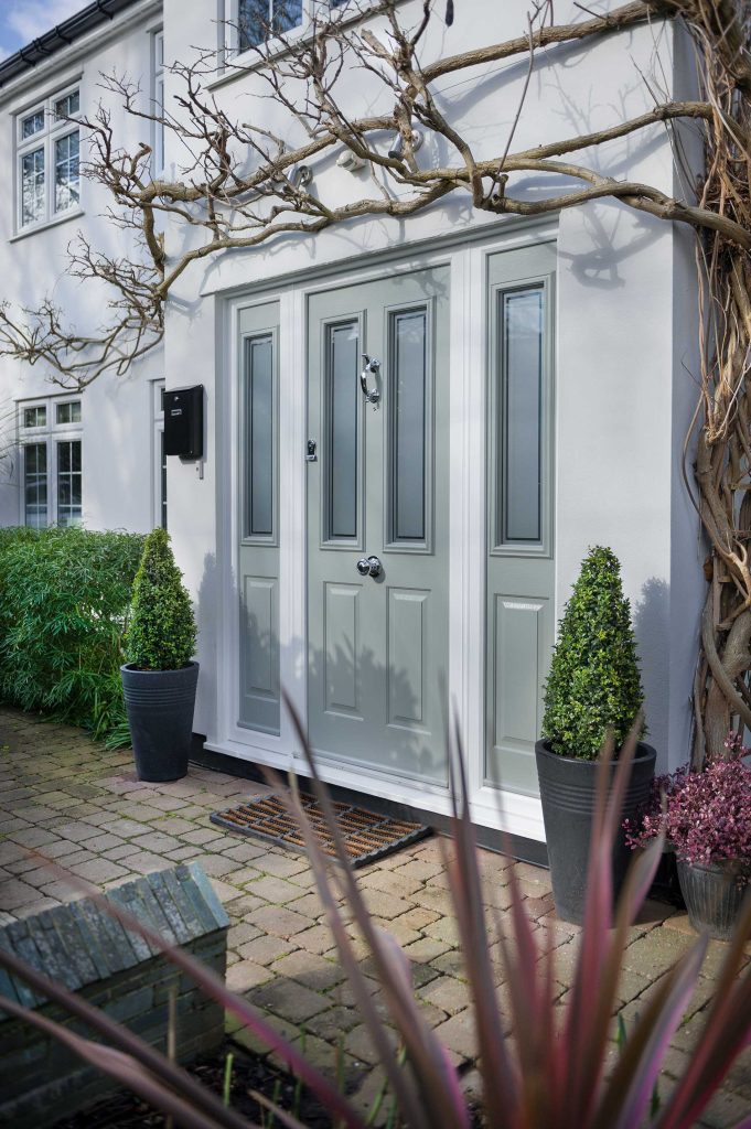 A Solidor Composite Door with knocker.