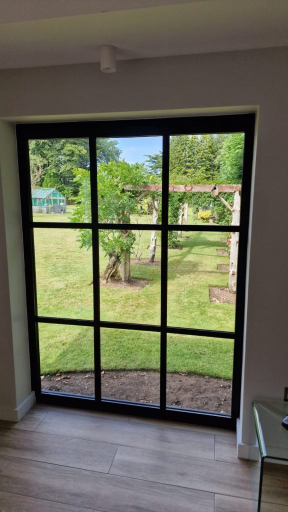 steel look window
