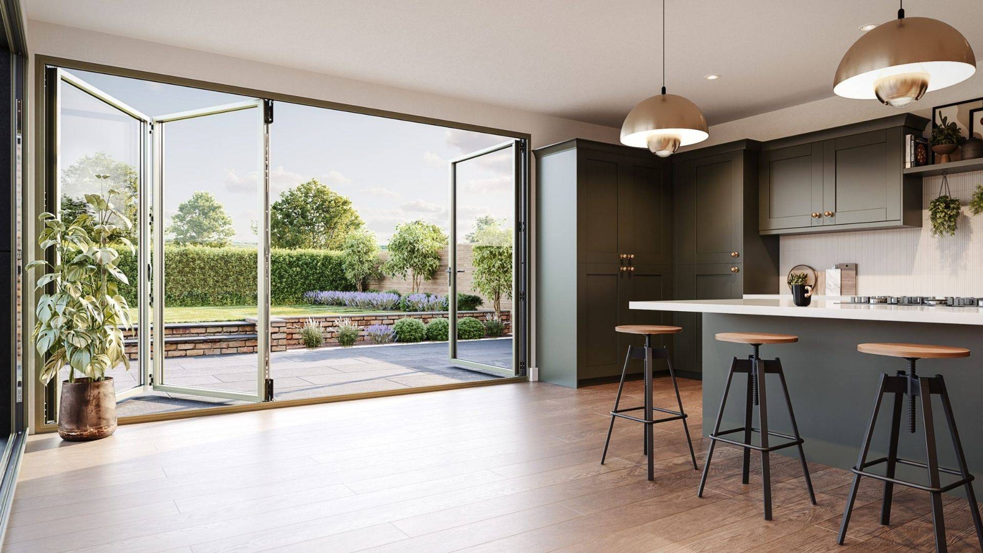 AluK Iconik Bifold Doors in Surrey